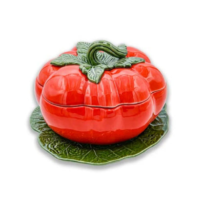 Terrine décorative Tomate avec plat