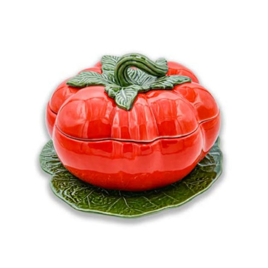 Terrine décorative Tomate avec plat