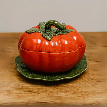 Terrine décorative Tomate avec plat
