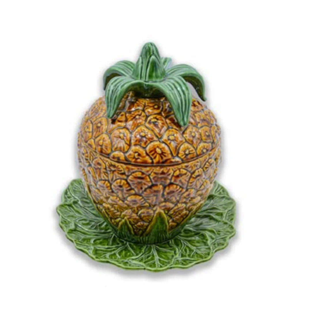 Terrine décorative Ananas avec plat