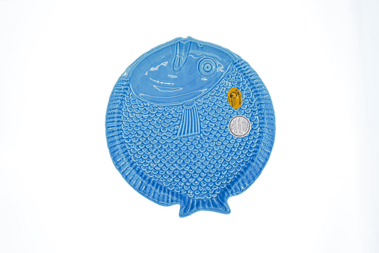 Assiette poisson en céramique portugaise