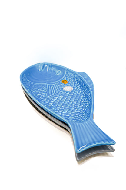Plateaux poissons en céramique portugaise
