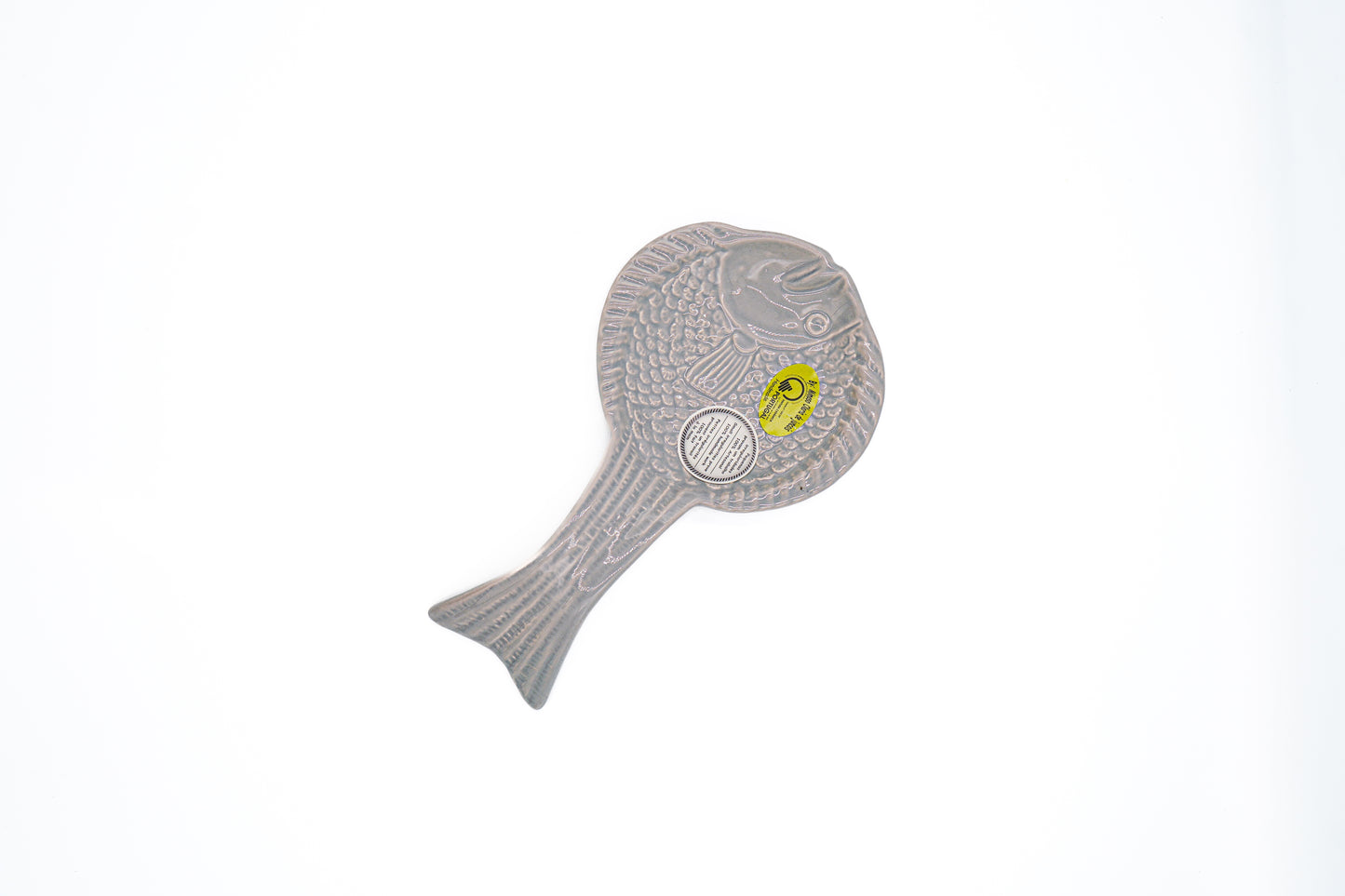 Support cuillère poisson en céramique portugaise