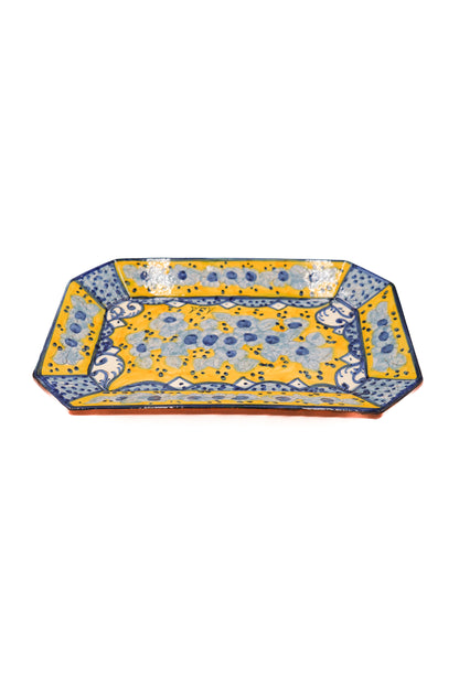 Plateau à motifs en céramique portugaise