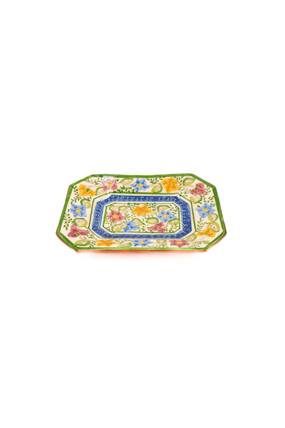 Plateau à motifs en céramique portugaise